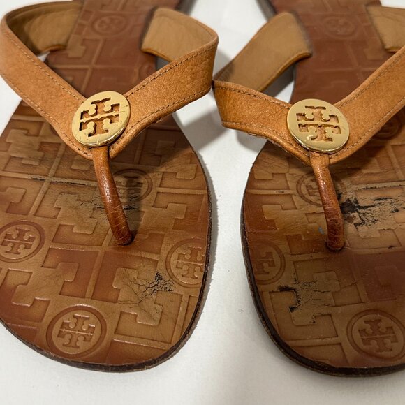 Tory Burch Thora Sandals Flip Flops Size 8 - Picture 3 of 7